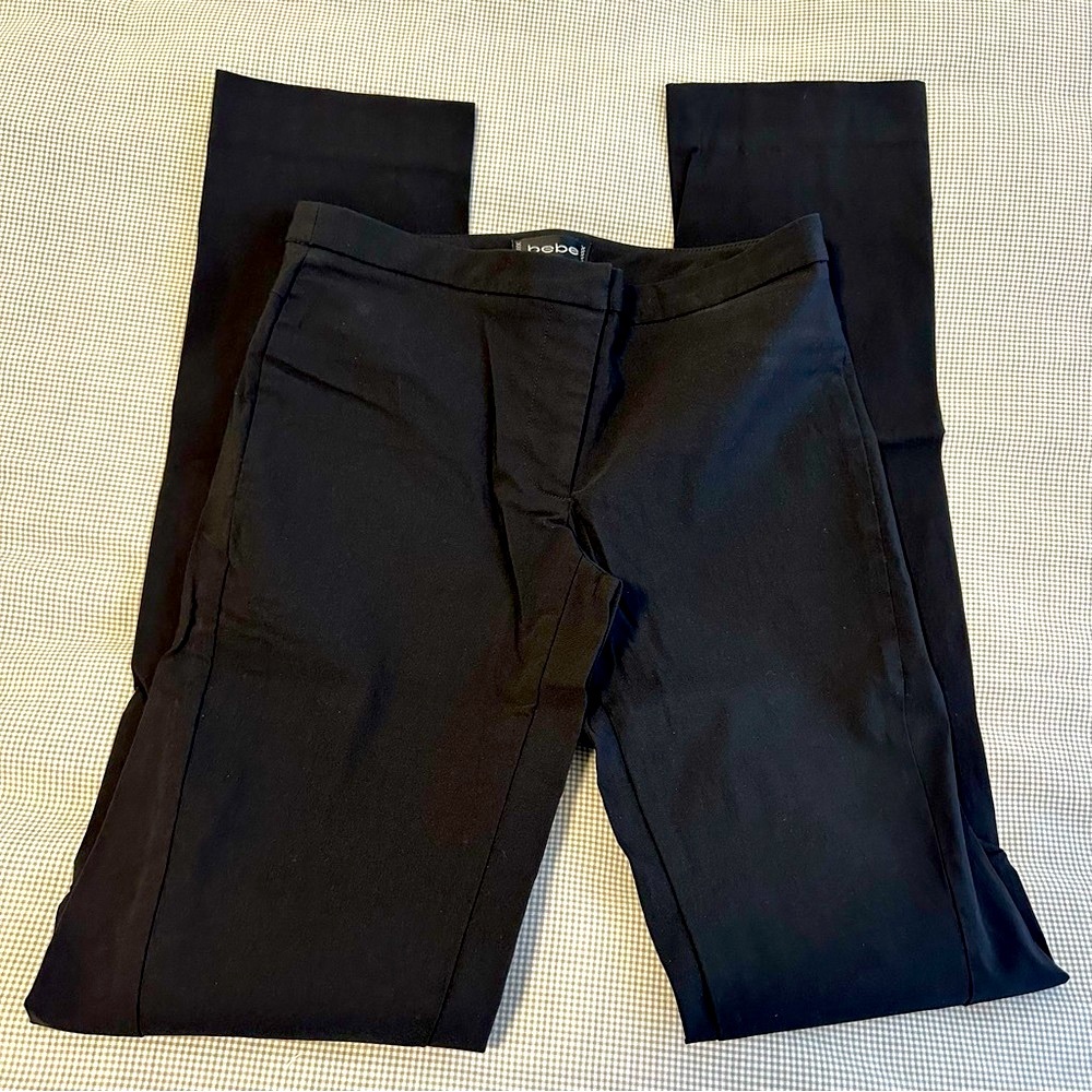 Super cute black boot cut pants! Bebe size 2